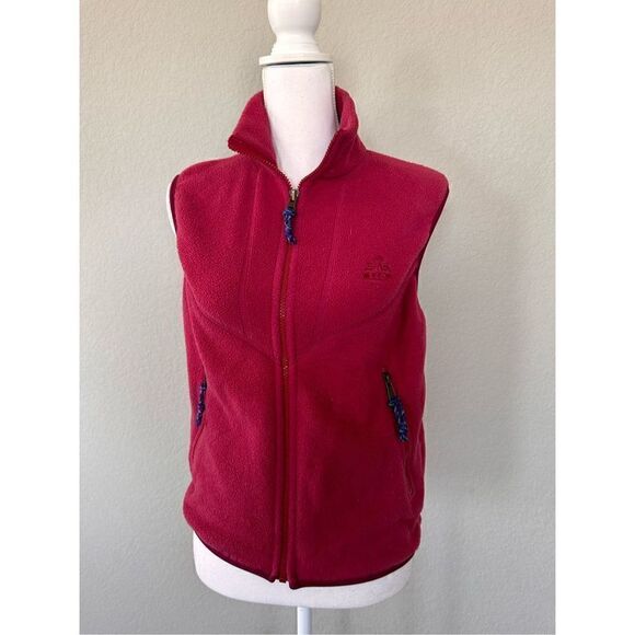 Eastern Mountain Sports Red Fleece Vest - Picture 2 of 6